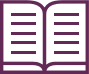 Line drawing open book icon